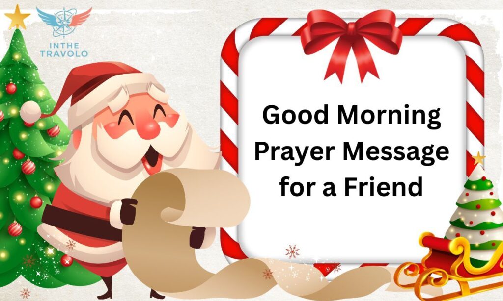 Good Morning Prayer Message for a Friend