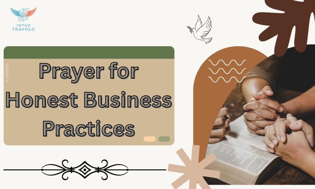 Prayer for Honest Business Practices