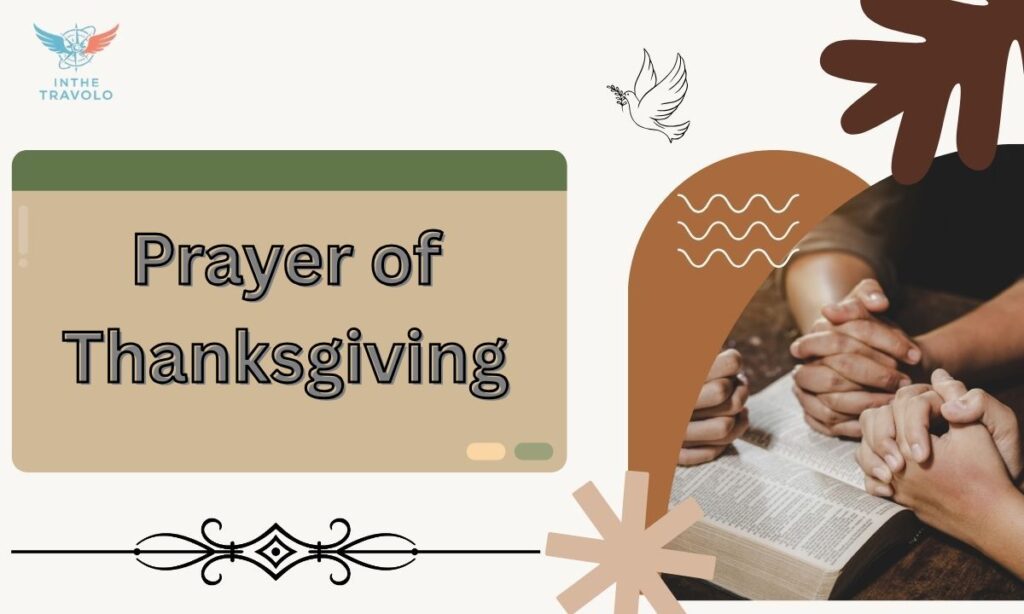 Prayer of Thanksgiving