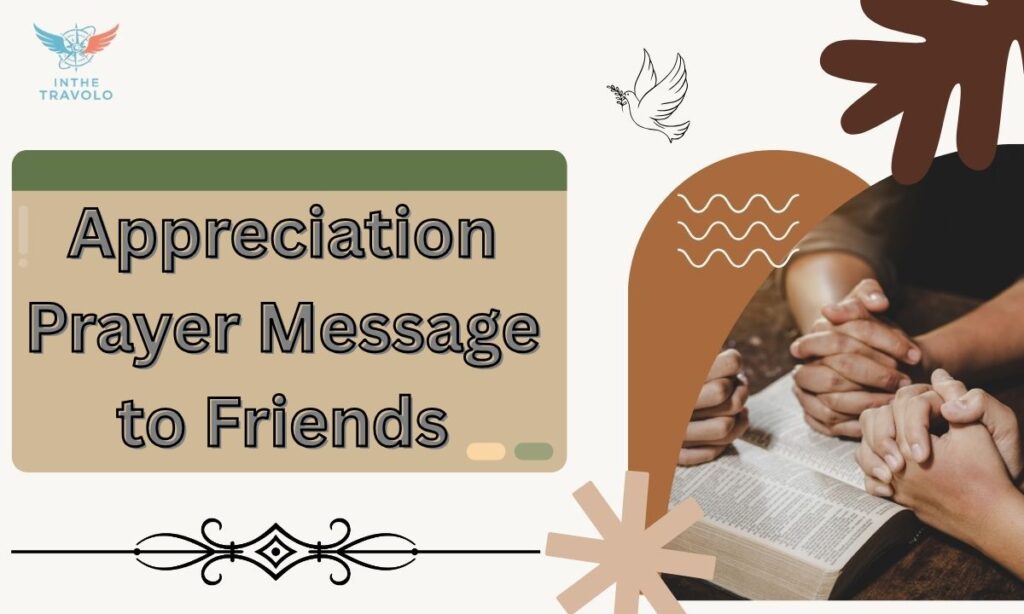 Appreciation Prayer Message to Friends